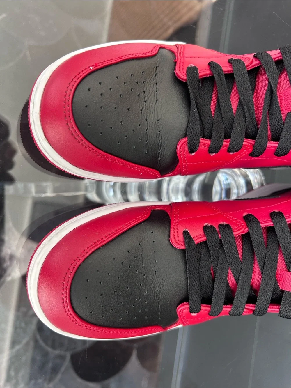 Jordan Men's High-Top Sneakers in Red and Black